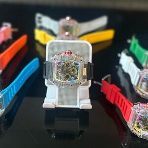 Transparent Multi-Color Men's Watch